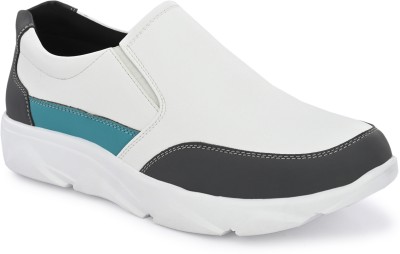 John Karsun Casual sporty Slip On Sneakers For Men(Grey, White)