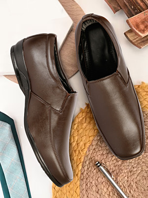 Vincenzo Slip On For Men(Brown , 14)