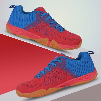 NIVIA GLISTER 2.0 Badminton Shoes Badminton Shoes For Men(Red, Blue)