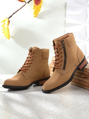 El Paso EPW7205 Lightweight Comfort Summer Trendy Premium Stylish Boots For Women(Tan)