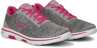 Skechers GO WALK 5-TRUE Walking Shoes For Women(Grey)