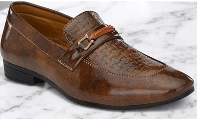 house of common Loafers For Men(Brown , 8)