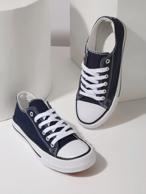 Truffle Collection Boys & Girls Lace Sneakers(Blue, 9-10Y)