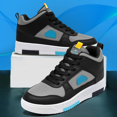 BRUTON Casual Sneaker | Lightweight | Comfortable | Breathable | Daily Wear Sneakers For Men(Black , 8)