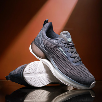 asian Titan-07 Men’s Sneakers | Stylish Running & Training Sports Shoes for Boys Running Shoes For Men(Grey, Green , 8)