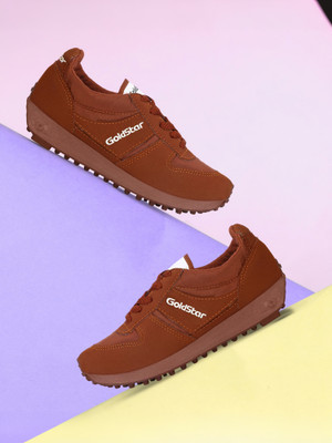 GOLDSTAR Running Shoes for Men |Stylish New Model Men's Brown Sports Shoes Running Shoes For Men(Brown , 11)