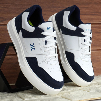 KILLER Classic Sneakers for Men | Stylish, Lightweight & Comfortable Casual Shoes Sneakers For Men(White , 6)