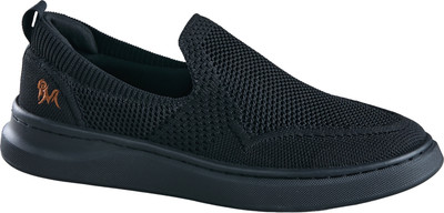 Neemans Elevate Slip Ons for Men Sneakers For Men(Black , 7)
