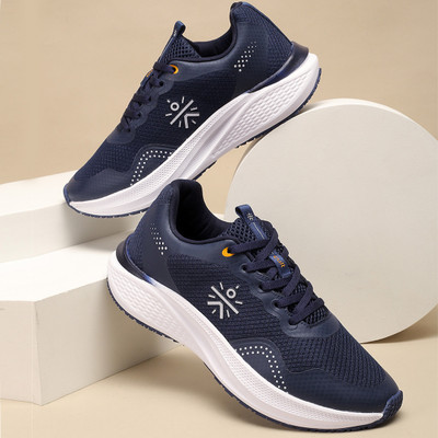 Cult DynoFlex Running Shoes, Breathable Mesh, Lightweight, Enhanced Cushioning Running Shoes For Men(Navy , 6)