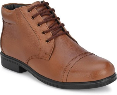 INDIANTRENDS INDIANTRENDS pure leather light weight oxford boot comfortable for men (Tan) Corporate Casuals For Men(Brown , 6)