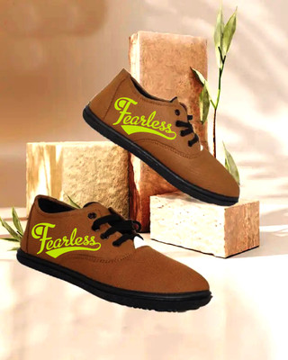 Kenamin Stylish Casual Shoes for Men and kids Casuals For Men(Tan , 8)
