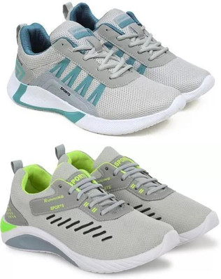 ELASA TY-SEA GREEN_GREY TOOFAN Running Shoes For Men(Green , 7)