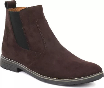 SIMATA Chelsea Boots For Men(Brown , 6)