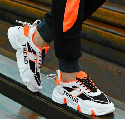 EZDEZARIO Running Shoes For Men(Orange , 10)
