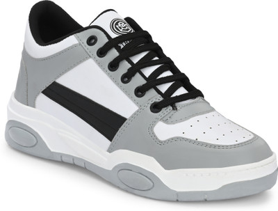 Walkivo Casual Long Party Wear Sneaker Ankle Boot Stylish Sneakers For Men's Sneakers For Men(Grey , 9)