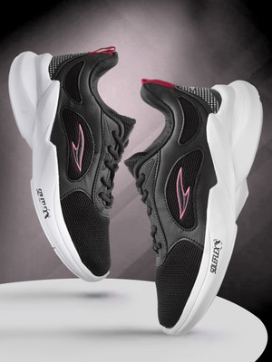 asian Firefly-04 Black Sports,Gym,Jogging,Walking,Training,Stylish Running Shoes For Women(Black, Pink , 7)