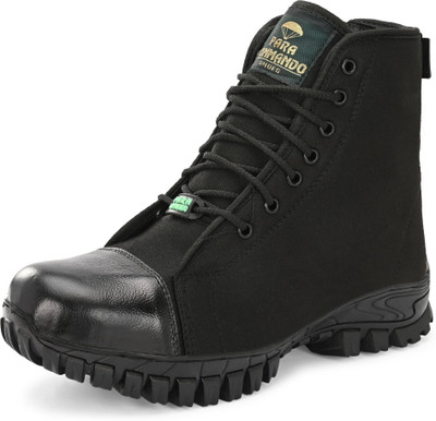 SeeandWear Zipper Jungle Boot Zip for Army Light-Weight Trekking Shoes Boot Boots For Men(Black , 8)