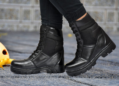 Red Eleven Red Eleven Combat Army Boot Boots For Men(Black , 6)
