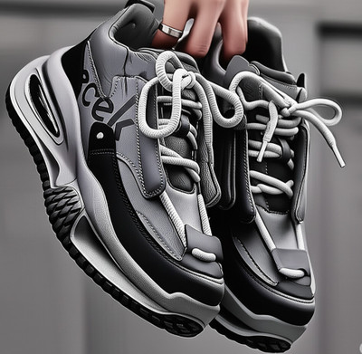 6ONE9 Stylish Casual shoes for men | Premium Quality | Black Grey Sneaker Shoes Casuals For Men(Grey , 6)