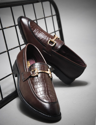 Wave Walker WW-WOOD Loafers For Men(Brown , 8)