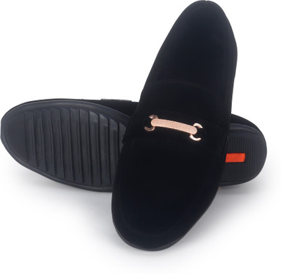 TheShoeGalleryy New Stylish Dot Loafers/Stylish For Mens Loafers For Men(Black , 6)