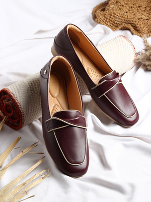 yoho Bliss 007|TPR Sole | Comfy & Stylish | Moccasin with Footpharma |Casual & Formal Mocassin For Women(Brown , 3)