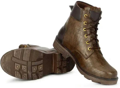 Land Walk Classic Men Boots Boots For Men(Brown , 10)