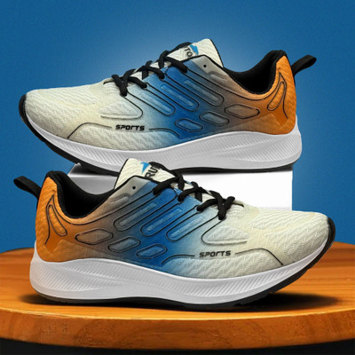 BRUTON SonicWave -730 EVA Lite Sneaker | Lightweight | Comfort Fit | Daily Wear Sneakers For Men(White, Blue , 10)