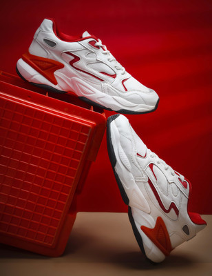 TurnX Sports Running Shoes For Men(Red, White , 9)