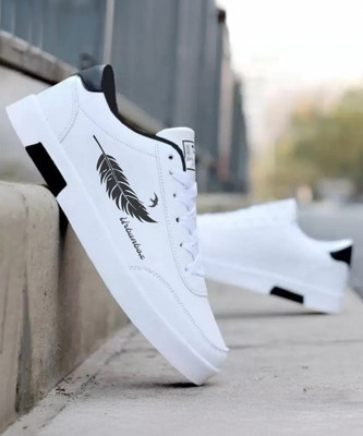 URBANBOX Trending Stylish Casual Outdoor Sneakers Shoes For Men Sneakers For Men(White, Black , 7)