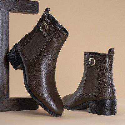 RED TAPE Women's Chelsea Boots | Effortless Style for Casual Days Boots For Women(Burgundy , 4)