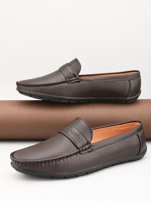 PROVOGUE Loafers For Men(Brown , 8)