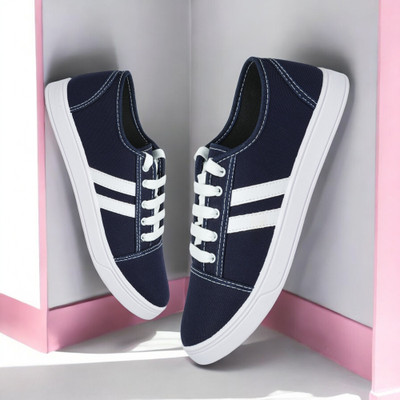 Free Kicks FK-camp Navy Stylish Sneakers For Men(Navy, White , 7)