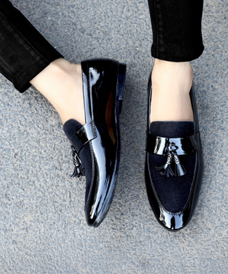 hzisbo Loafers For Men(Black , 9)