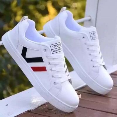 World Wear Footwear Latest Exclusive Affordable Collection of Trendy & Stylish White Casual Shoes Sneakers For Men(White , 9)
