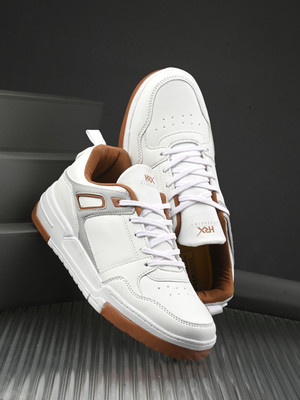 HRX by Hrithik Roshan Mens Club Culture Comfort Sneakers White&Grey Sneakers For Men(White , 7)
