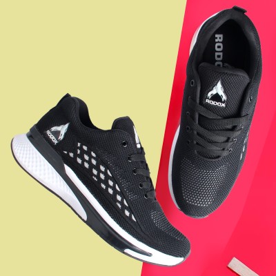 rodox Premium Memory Foam Sports ,Gym, Trending, Stylish Training & Gym Running Shoes For Men(Black)