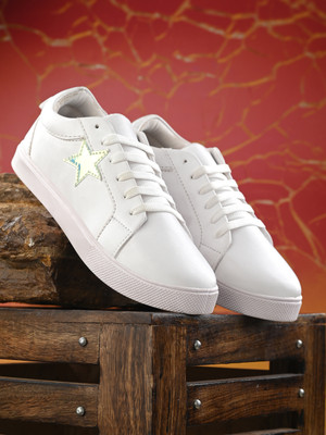 KILLER KL20099 Lightweight Comfort Summer Trendy Premium Stylish Sneakers For Women(White , 3)