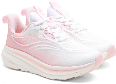 asian Quantum W-103 Women’s Sports Shoes | Lightweight & Comfortable Girls Shoe Running Shoes For Women(White, Pink , 4)