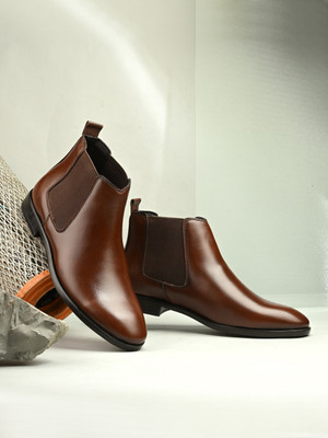 Arivo Men’s High Chelsea Boots – Stylish & Comfortable Boots For Men(Brown , 9)