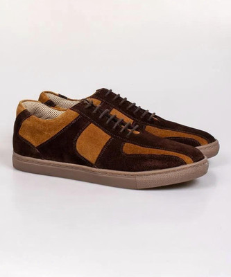 miniPRICE Sneakers For Men(Brown, Tan , 7)