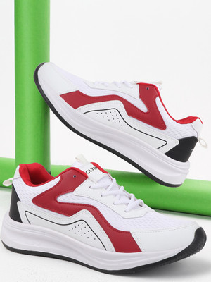 CLYMB Sps 103 WHITE RED Walking/Outdoor/Sports Running Shoes For Men Casuals For Men Outdoors For Men(White , 7)