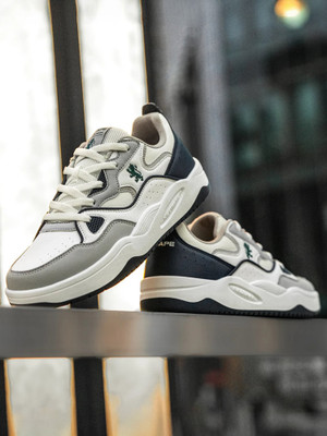 RED TAPE Men's Lifestyle Sneakers | Classic Streetwear Style Sneakers For Men(Grey, Navy , 9)