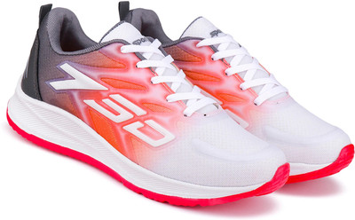 NOBELITE Premium Sports ,Gym, Trending, Stylish Running Shoes For Men(White, Red , 7)