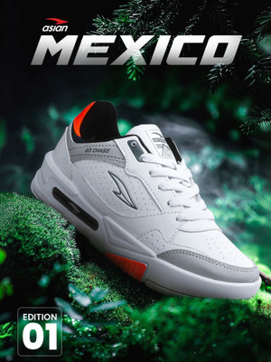 asian Mexico-01 Chunky Sneakers,Loafers,Walking Shoes Sneakers For Men(White , 10)