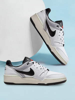 NIKE Full Force Low Sneakers For Men(White , 6)