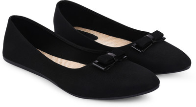 jm looks Girls Slip on Ballerinas(Black, Young Adults (15–18 yrs)