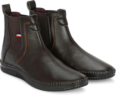 Lorence Fashion Hub Casual Chelsea Boots For Men(Brown) Boots For Men(Brown , 9)