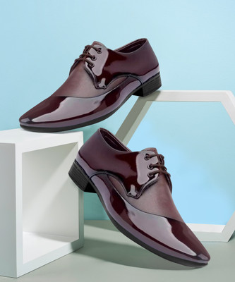 STIFRON Luxury formal |synthetic leather |comfort| Lace Up For Men(Brown , 8)