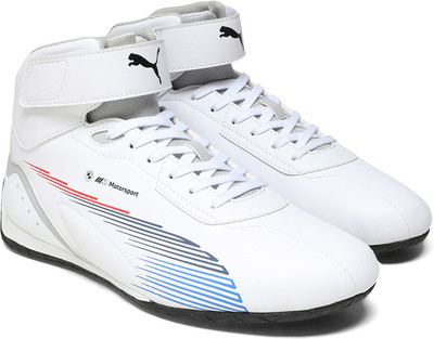 PUMA BMW MMS Neo Cat Mid 2.0 IN Sneakers For Men(White , 9)